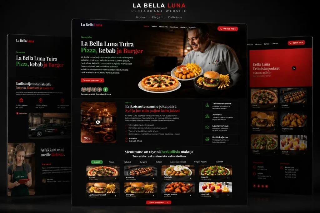 LaBellaLuna Case Study - How Mahmud Jibon Built a Modern Restaurant Website for a Finnish Business - Mahmud Jibon - WordPress Developer in Bangladesh