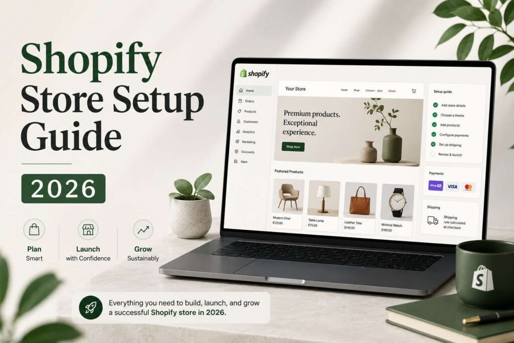 Shopify Store Setup Guide: 12 Proven Steps for 2026 | Mahmud Jibon | WordPress Developer in Bangladesh