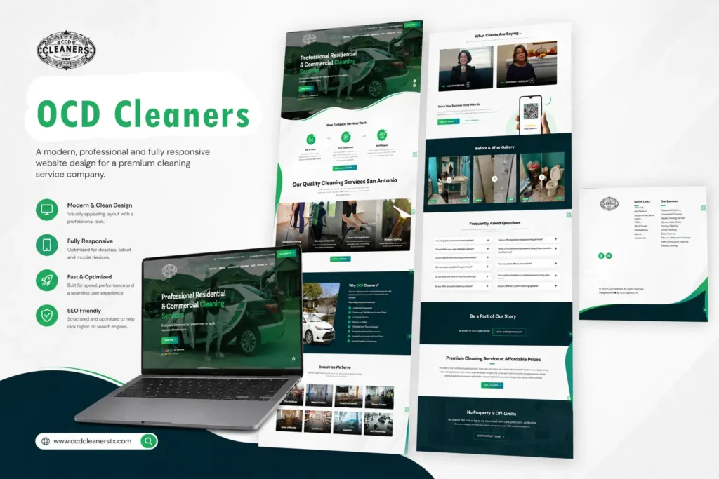 OCD Cleaners | Mahmud Jibon | WordPress Developer in Bangladesh