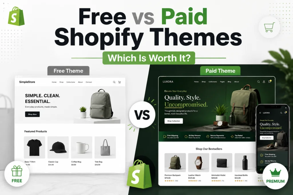 Free vs Paid Shopify Themes: 7 Smart Choice Factors